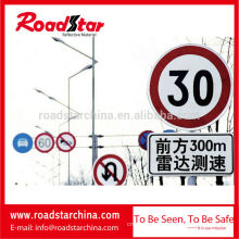 High quality reflective sheeting for road traffic signs